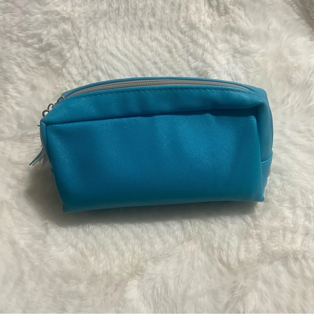 Tula Sky Blue Cosmetic Case with Tassel